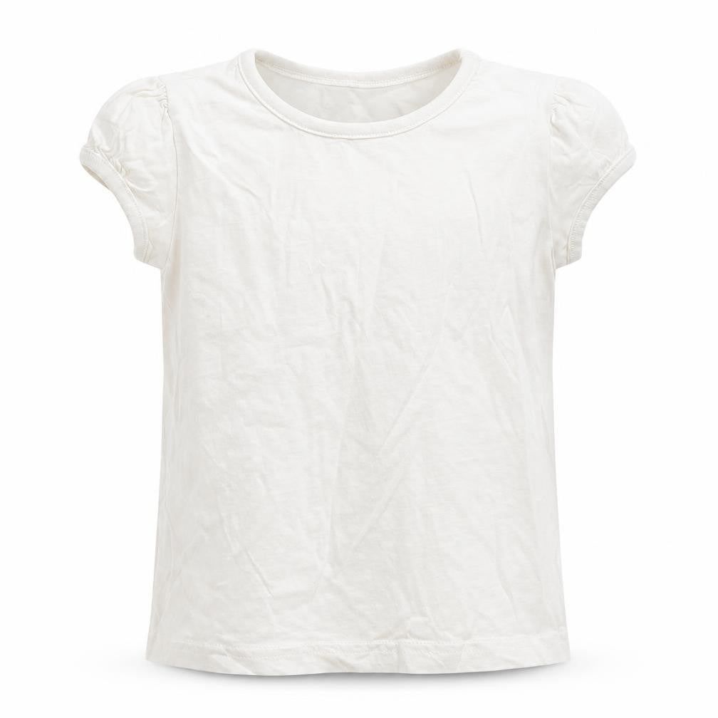 George Girls White   Basic T-Shirt Size 4-5 Years