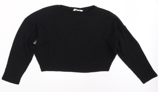 H&M Girls Black   Pullover Jumper Size 11-12 Years