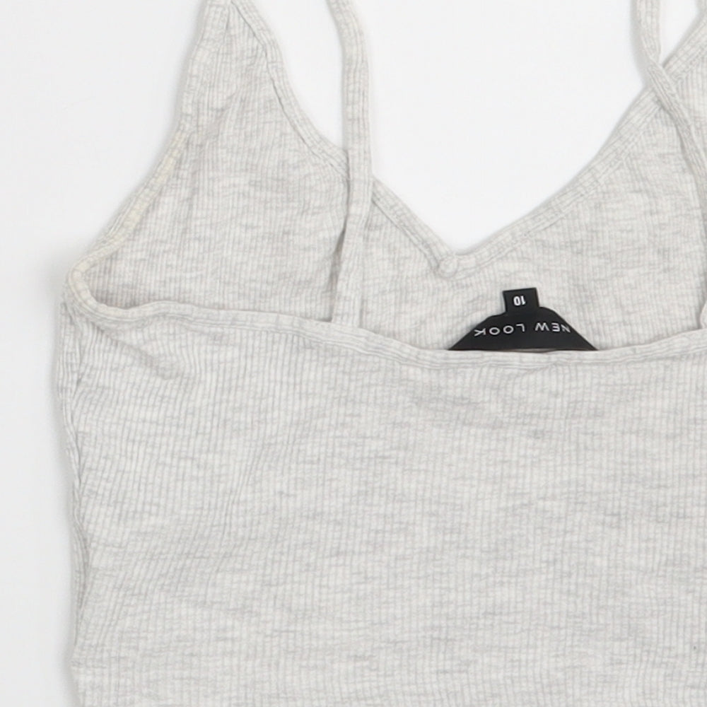 New Look Womens Grey   Camisole Tank Size 10