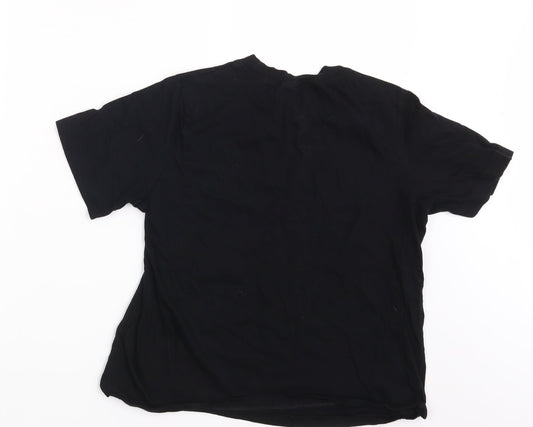 H&M Womens Black   Basic T-Shirt Size S  - Original