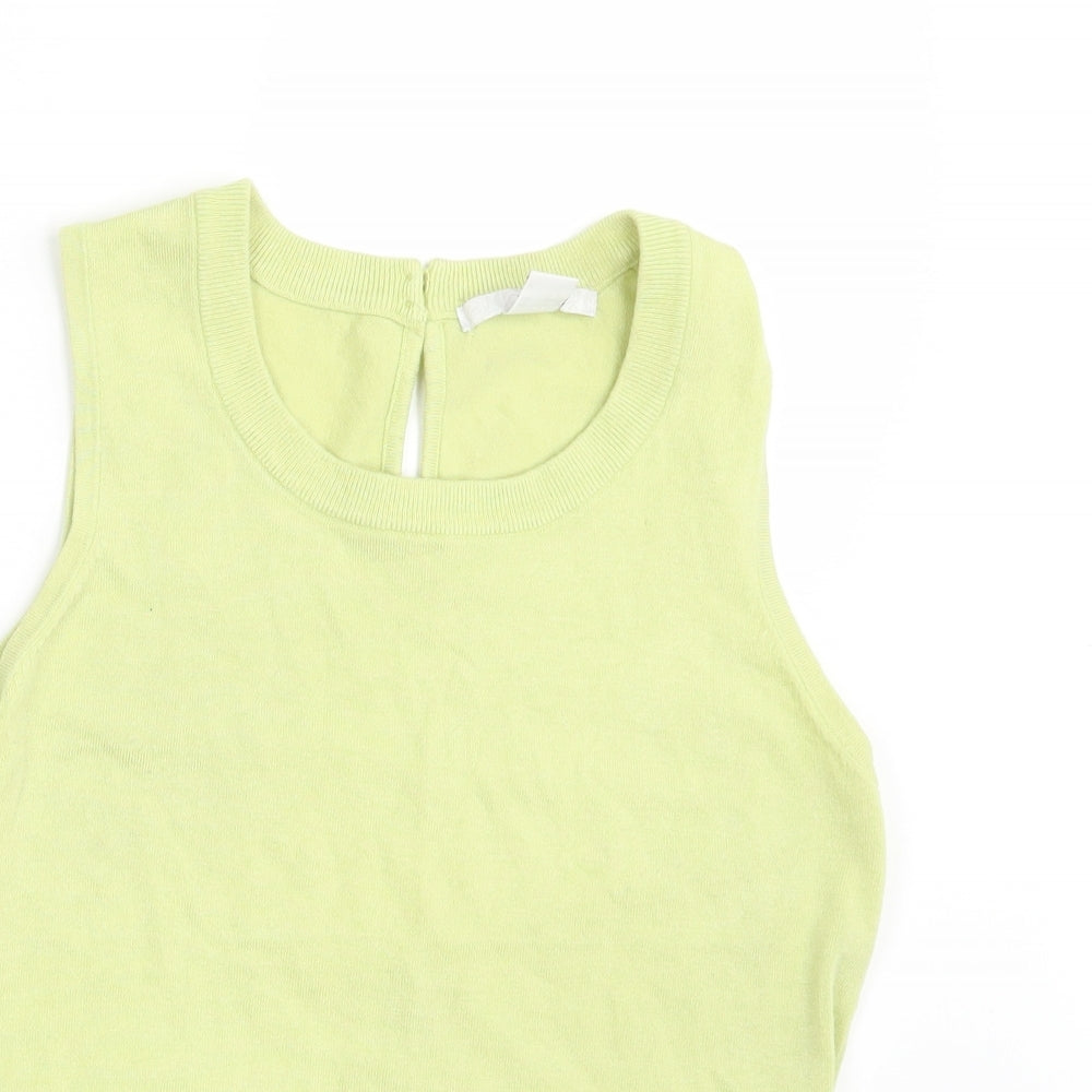 H&M Womens Yellow   Pullover Jumper Size 10