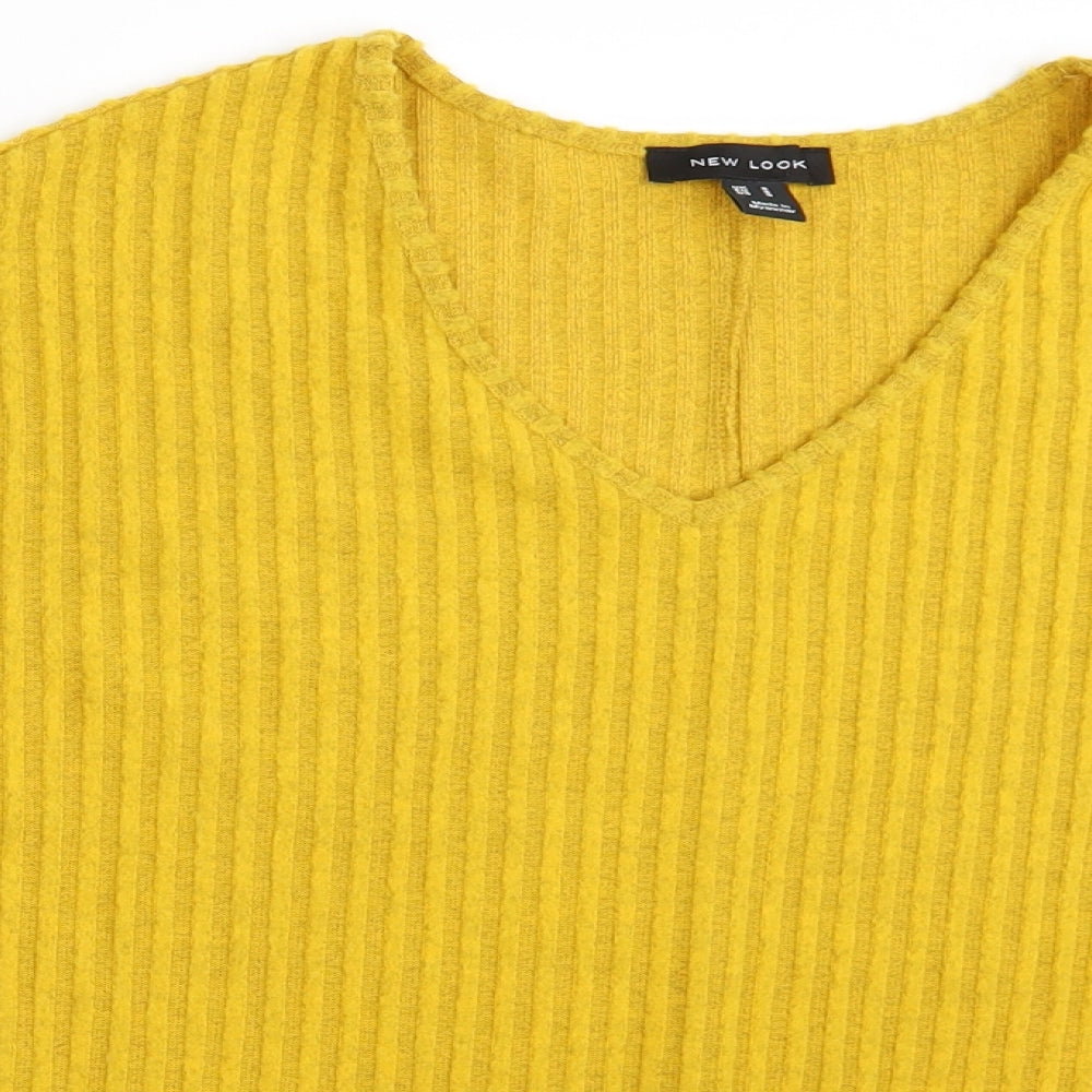 New Look Womens Yellow   Pullover Jumper Size S