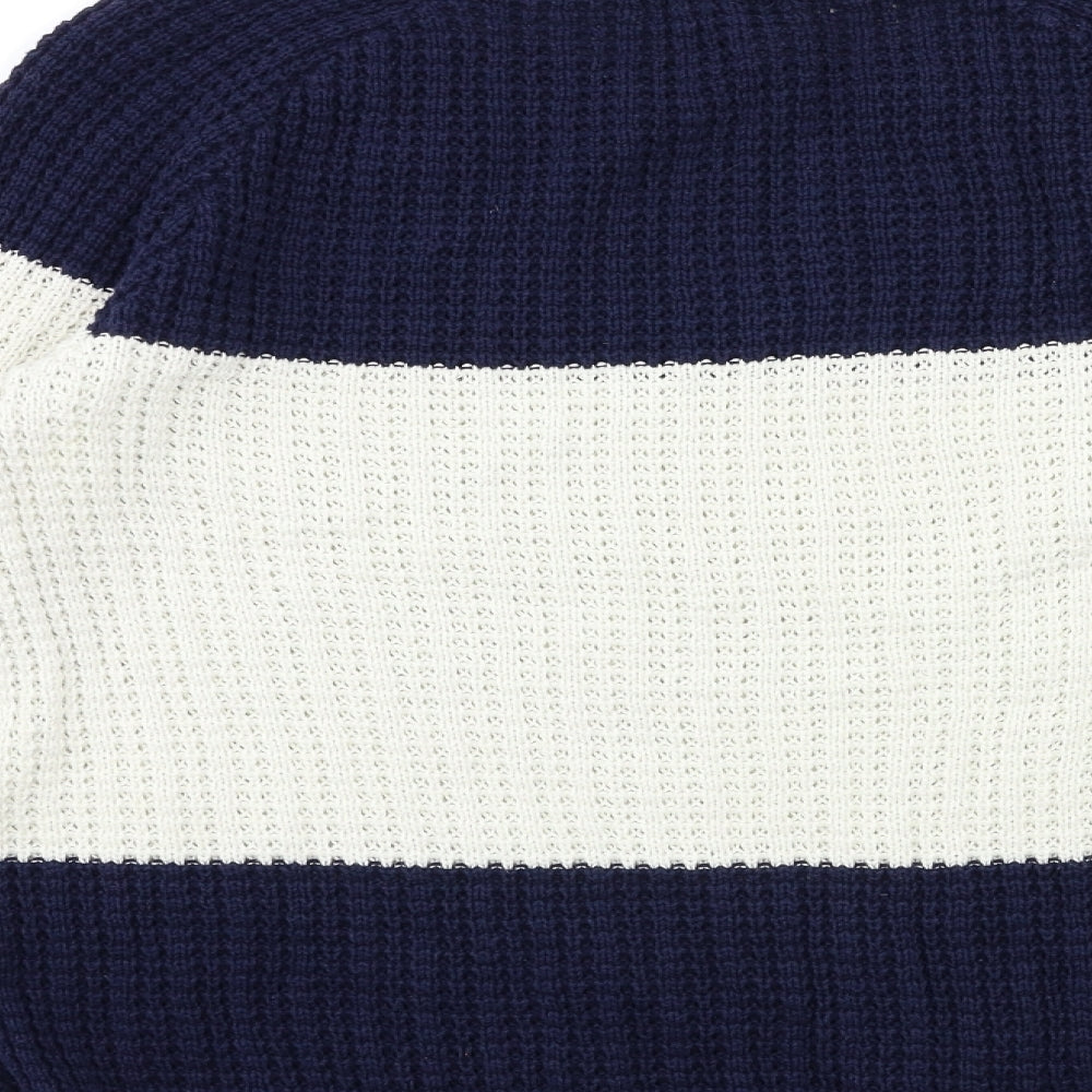 Gap Womens Blue Striped Knit Pullover Jumper Size S