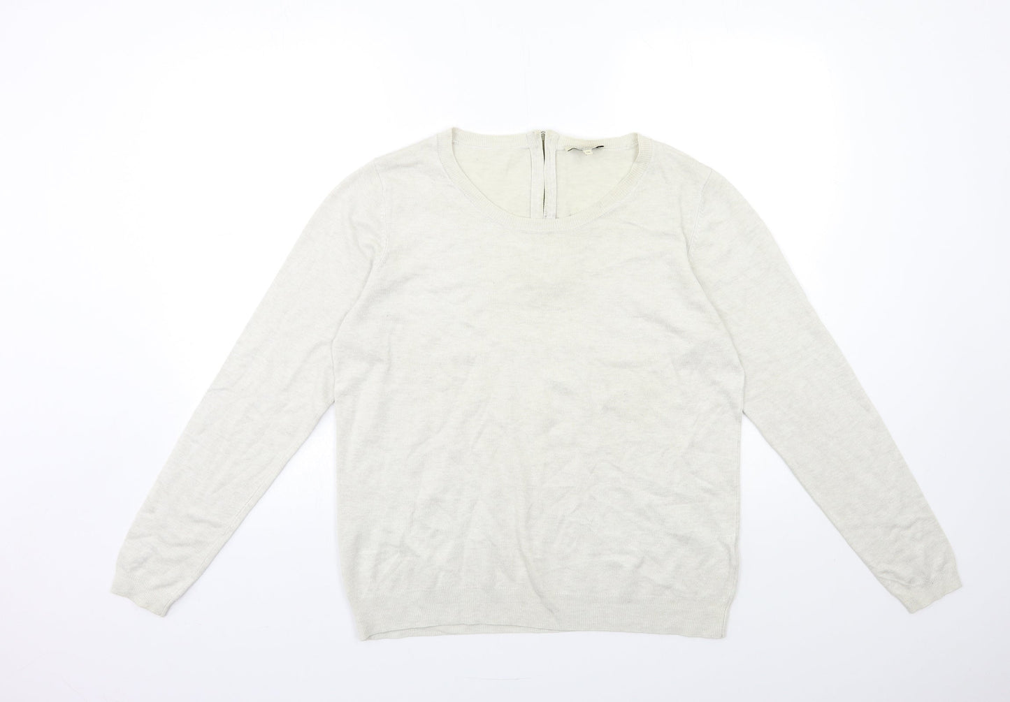 Papaya Womens Grey  Rayon Pullover Jumper Size 14