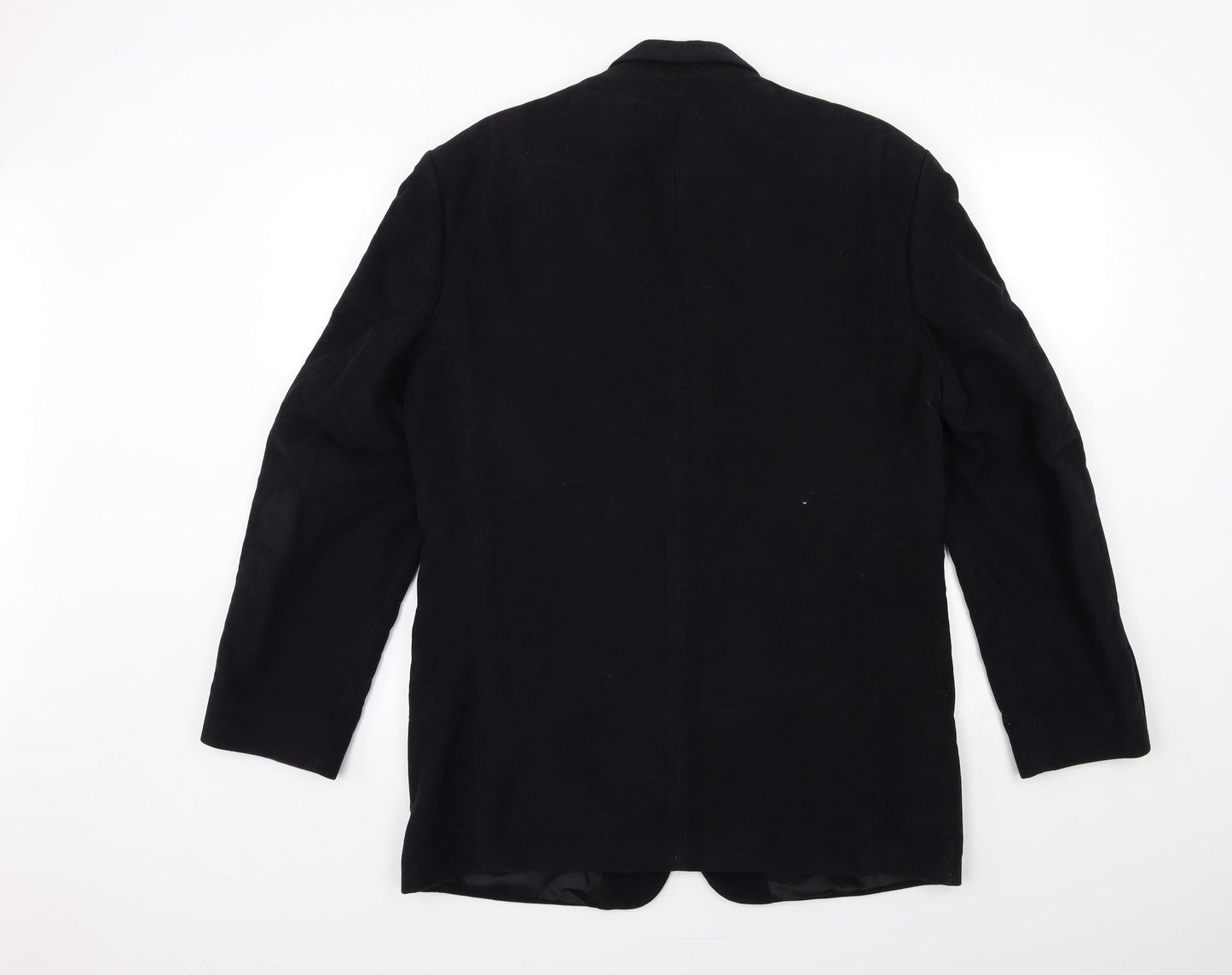 David Moss Mens Black   Jacket Suit Jacket Size 42