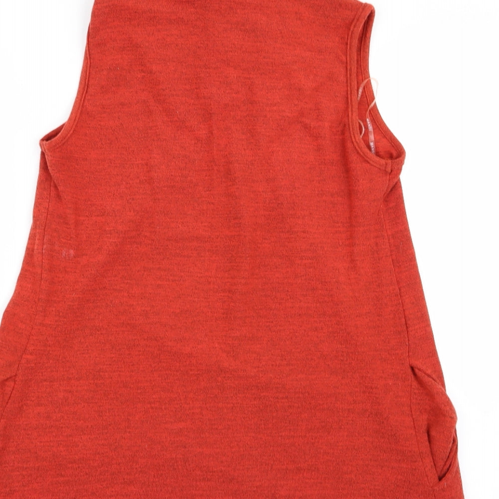 mandi Womens Orange   Fit & Flare  Size 10