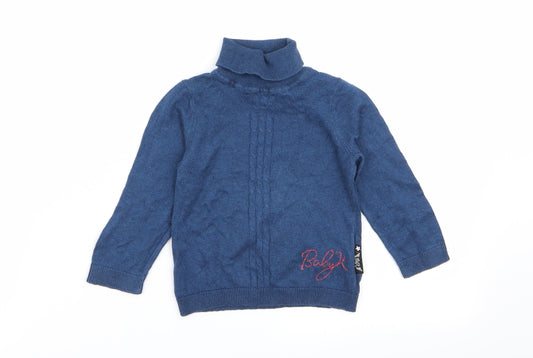 babyk Girls Blue   Basic T-Shirt Size 9-12 Months