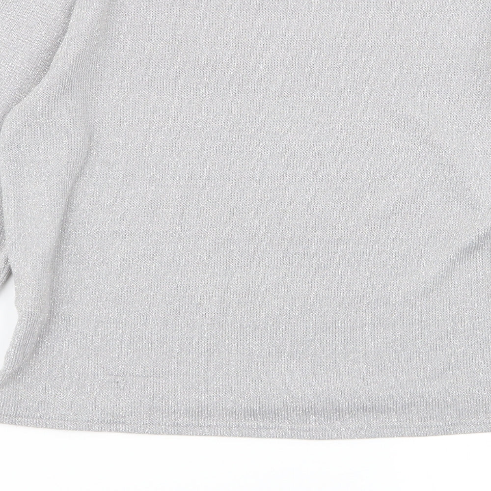 Divided by H&M Womens Silver   Pullover Jumper Size XS