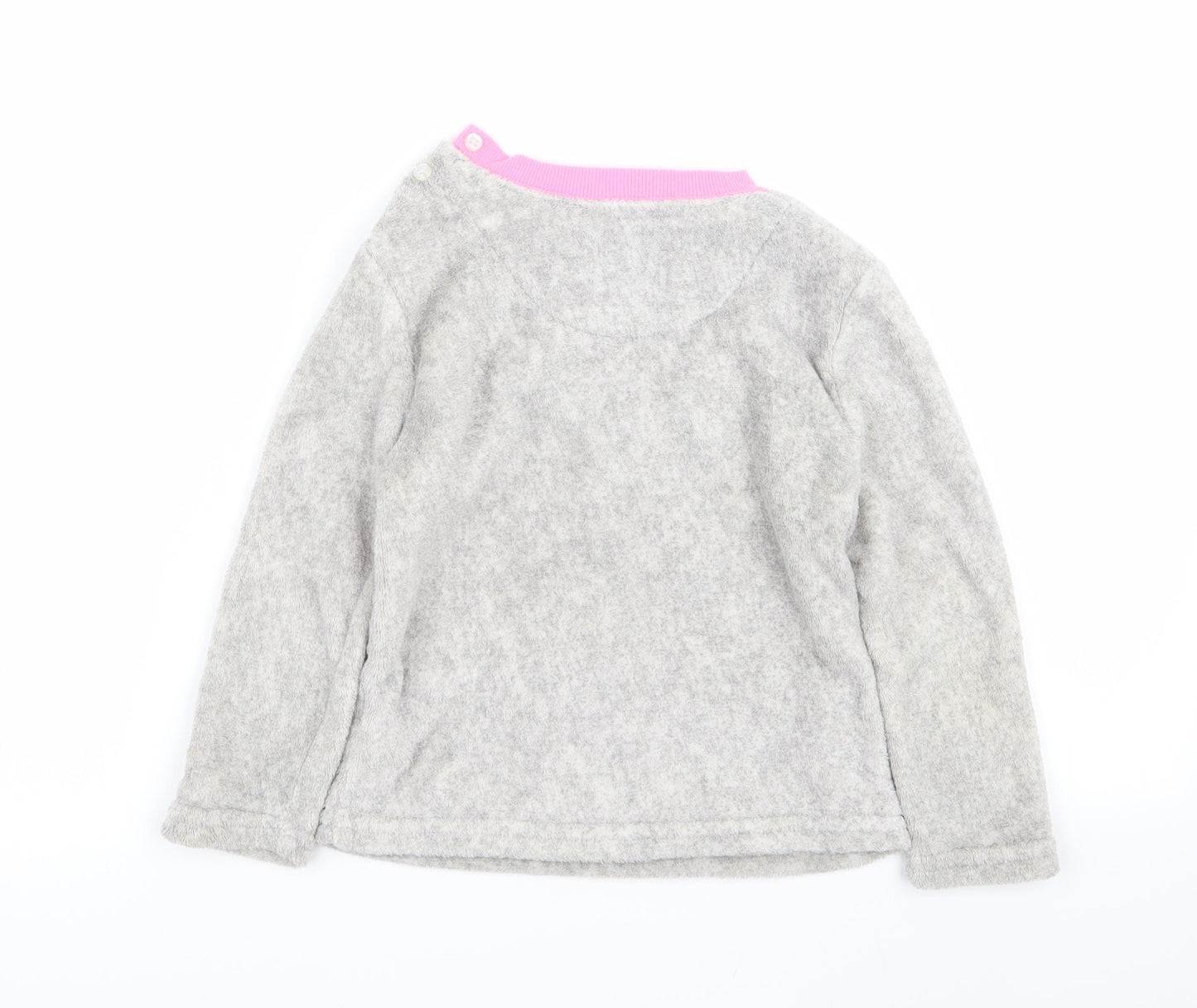 Primark Girls Grey Solid  Top Pyjama Top Size 3-4 Years