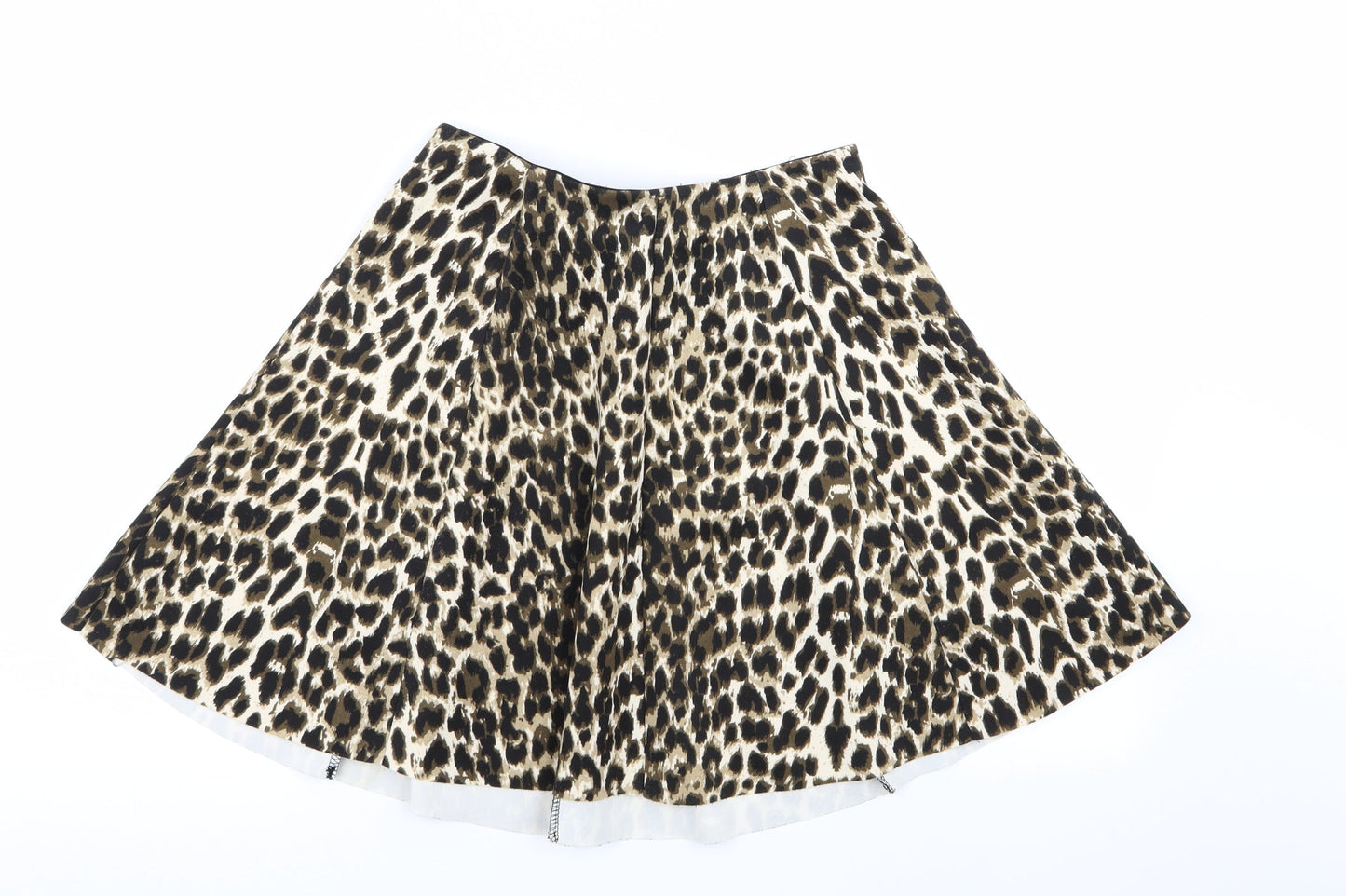 Preworn Womens Multicoloured Animal Print  Flare Skirt Size S  - Stretch waistband