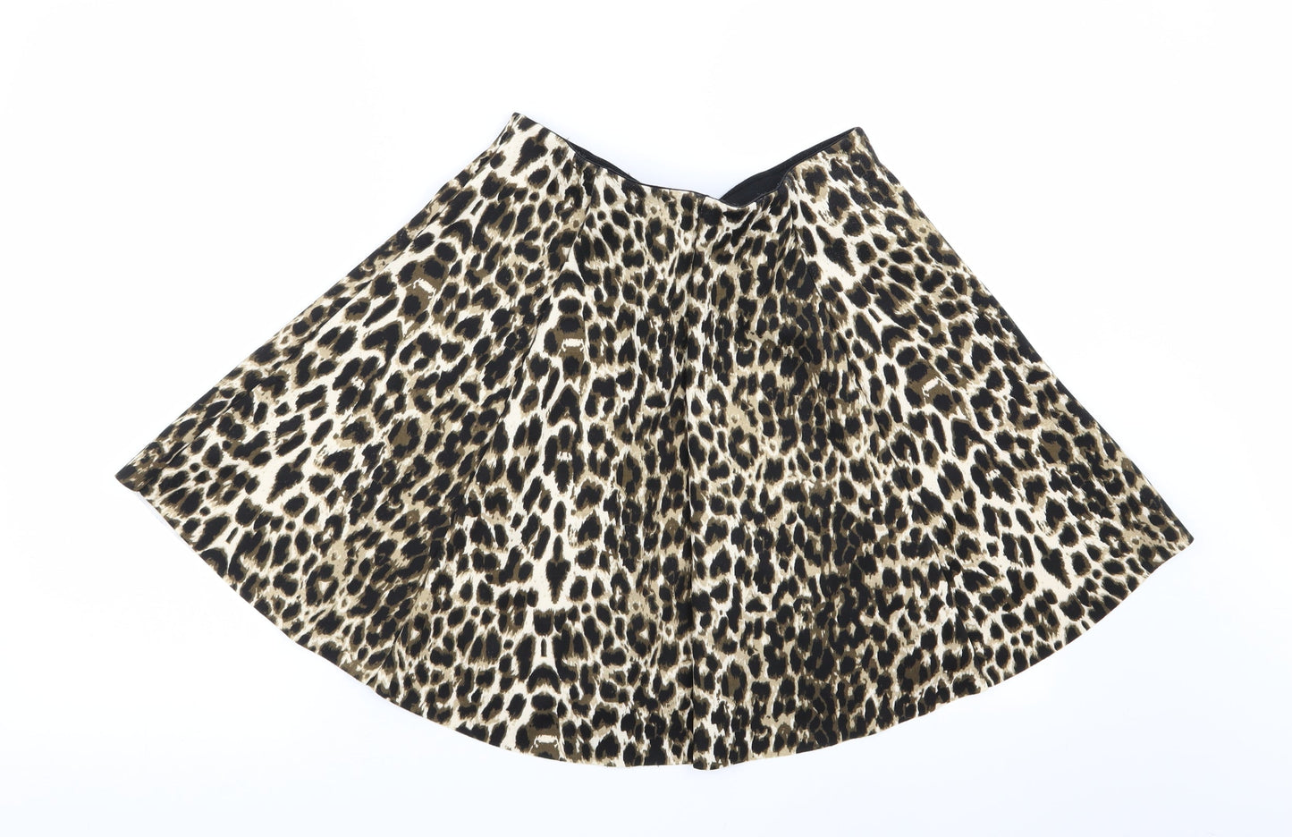 Preworn Womens Multicoloured Animal Print  Flare Skirt Size S  - Stretch waistband