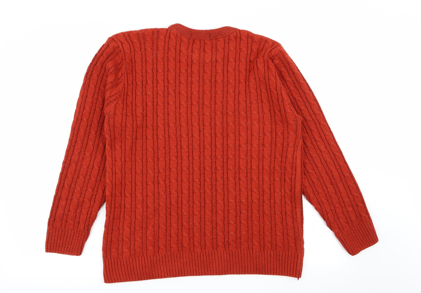 pure and natural Womens Orange   Pullover Jumper Size L