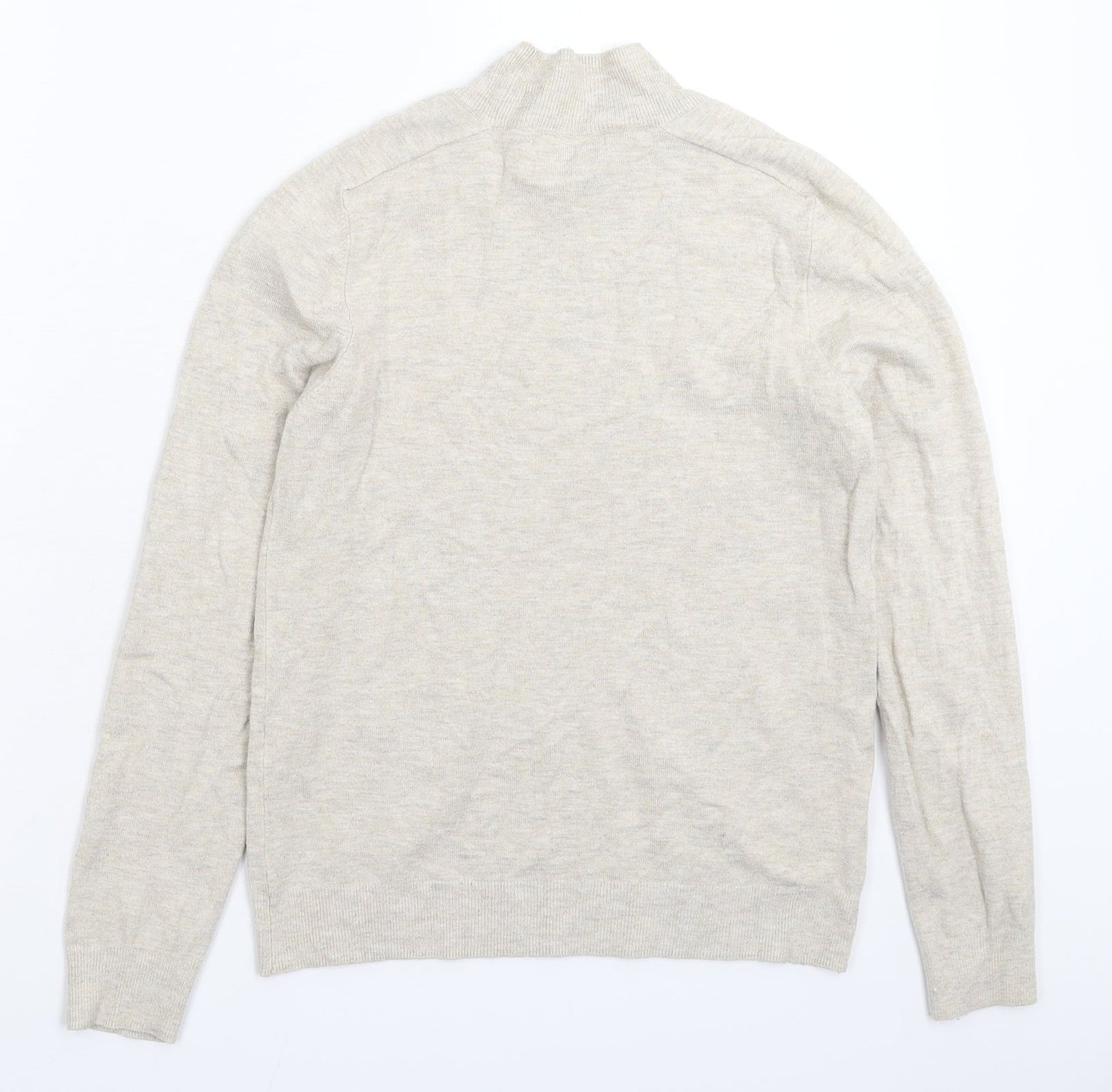 Mango Womens Grey  Knit Pullover Jumper Size S