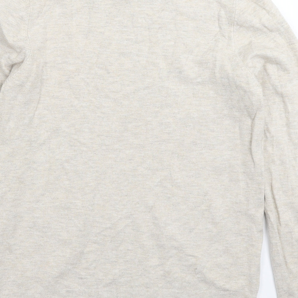 Mango Womens Grey  Knit Pullover Jumper Size S
