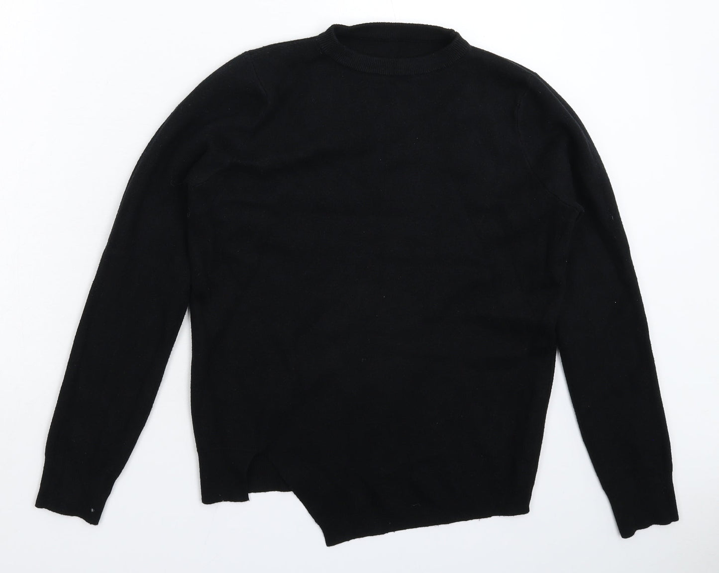 Preworn Womens Black  Knit Pullover Jumper Size 12