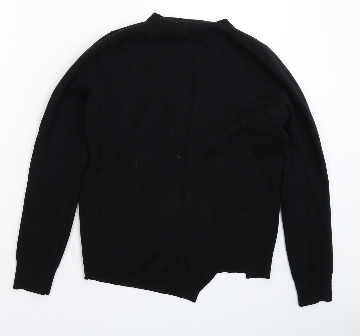 Preworn Womens Black  Knit Pullover Jumper Size 12