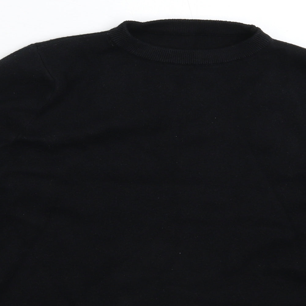 Preworn Womens Black  Knit Pullover Jumper Size 12