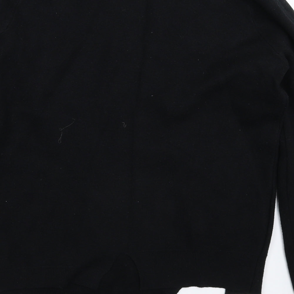 Preworn Womens Black  Knit Pullover Jumper Size 12