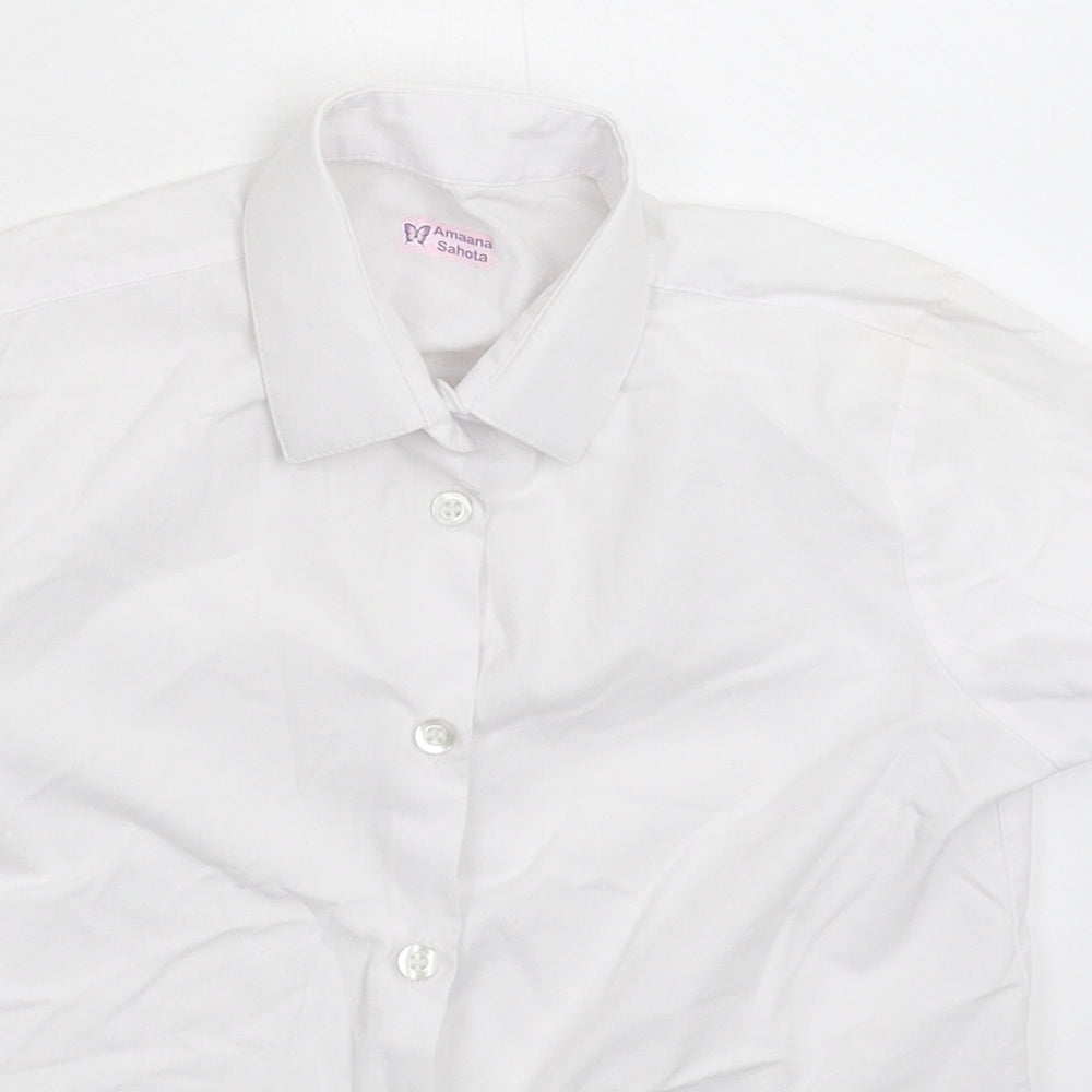 George Boys White   Basic Button-Up Size 7-8 Years