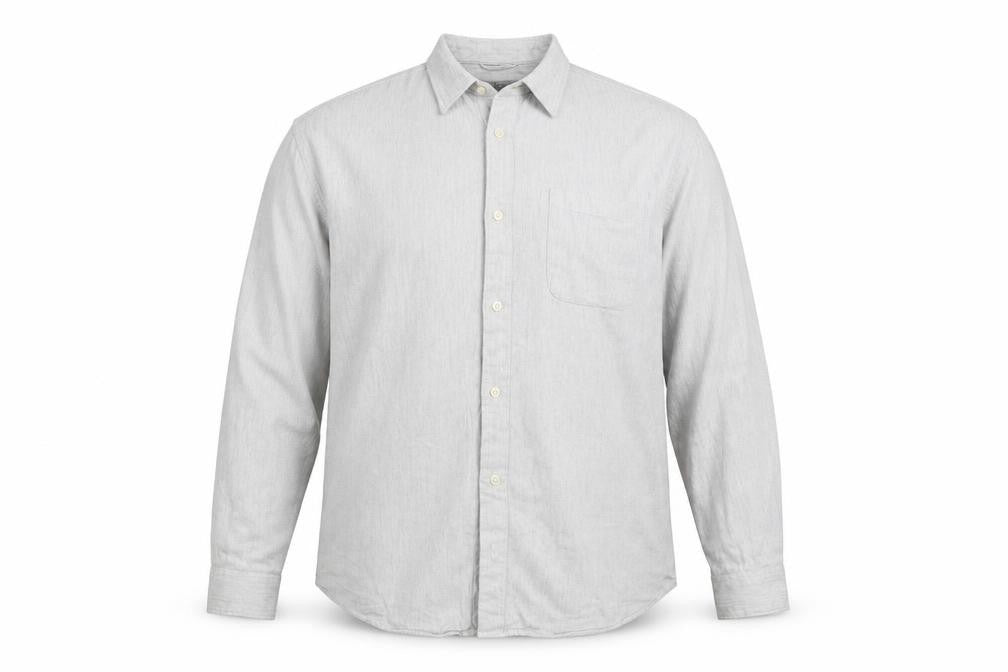 TU Mens Grey    Button-Up Size 2XL
