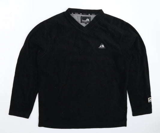 Reach Mens Black  Fleece Pullover Sweatshirt Size M