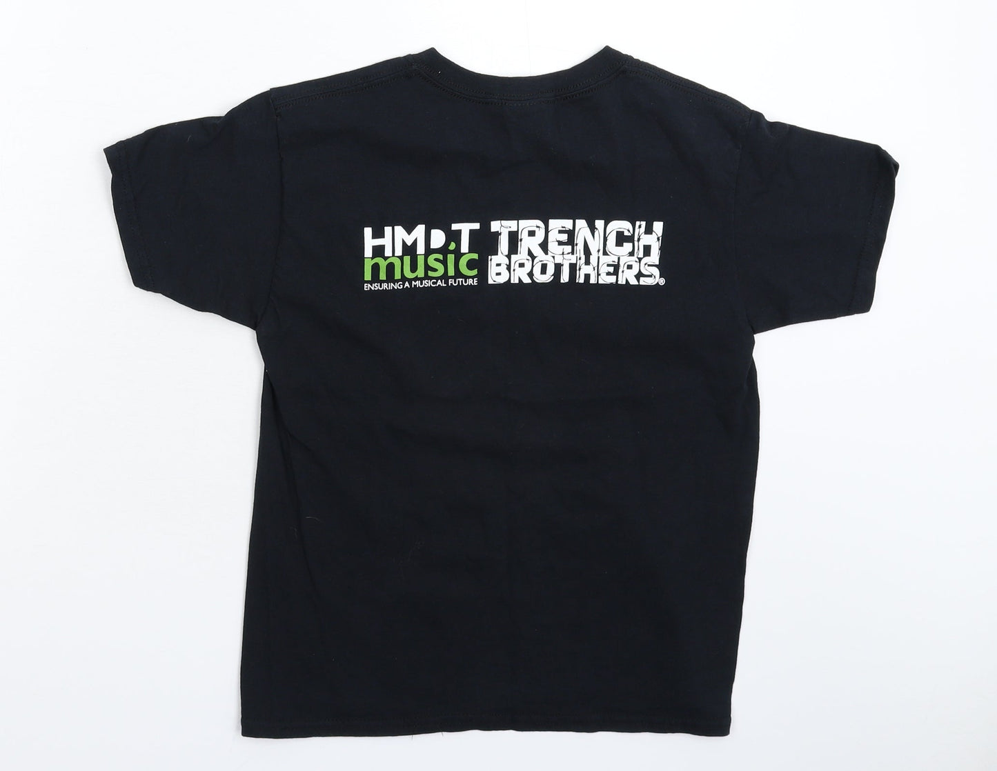 Gildan Boys Black   Basic T-Shirt Size M