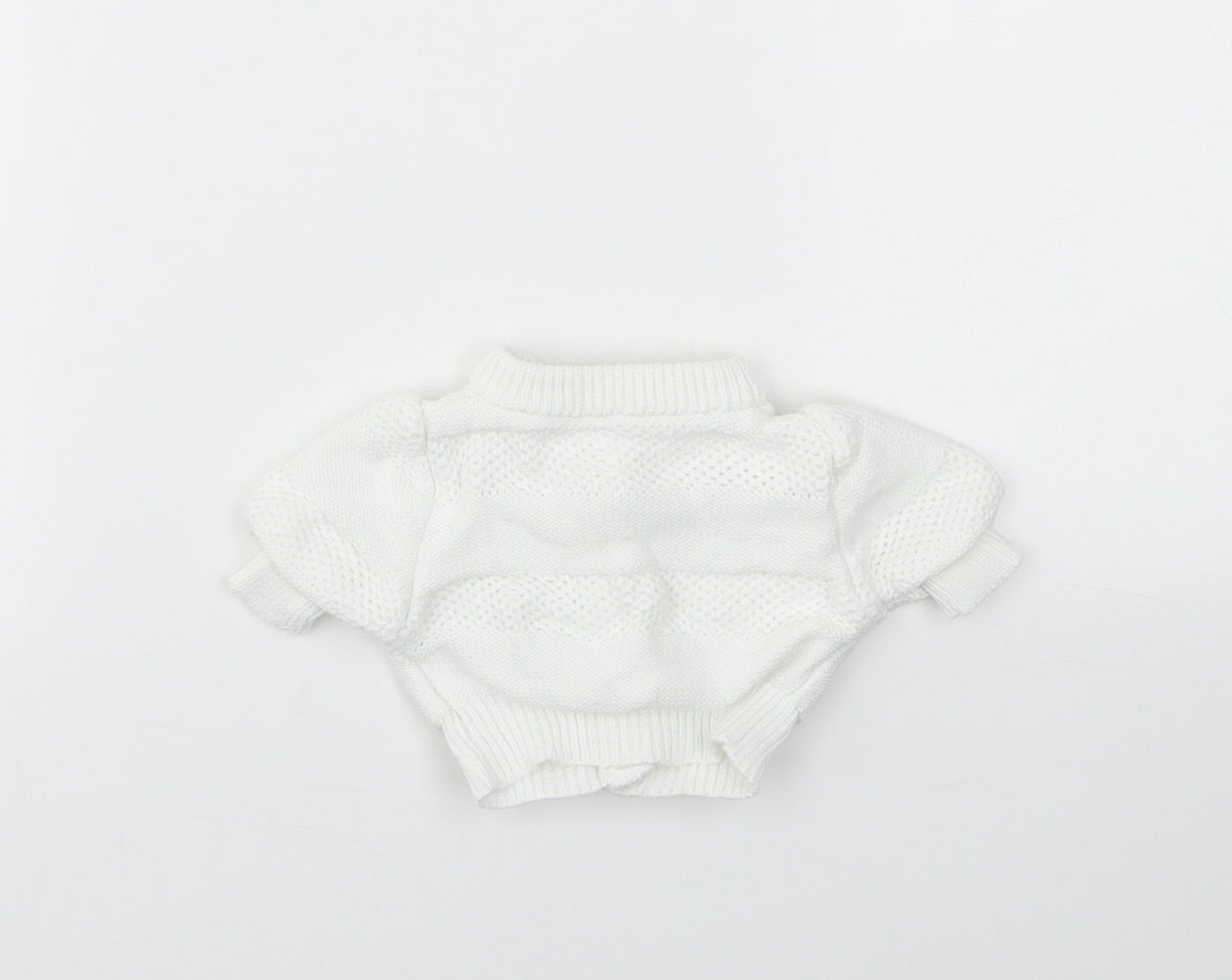 M&S Baby White   Cardigan Jumper One Size