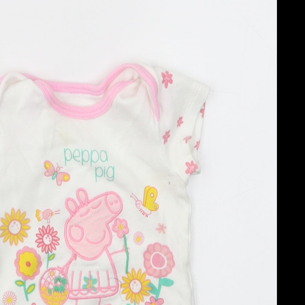 MY FIRST Baby White   Catsuit One-Piece Size 6-9 Months