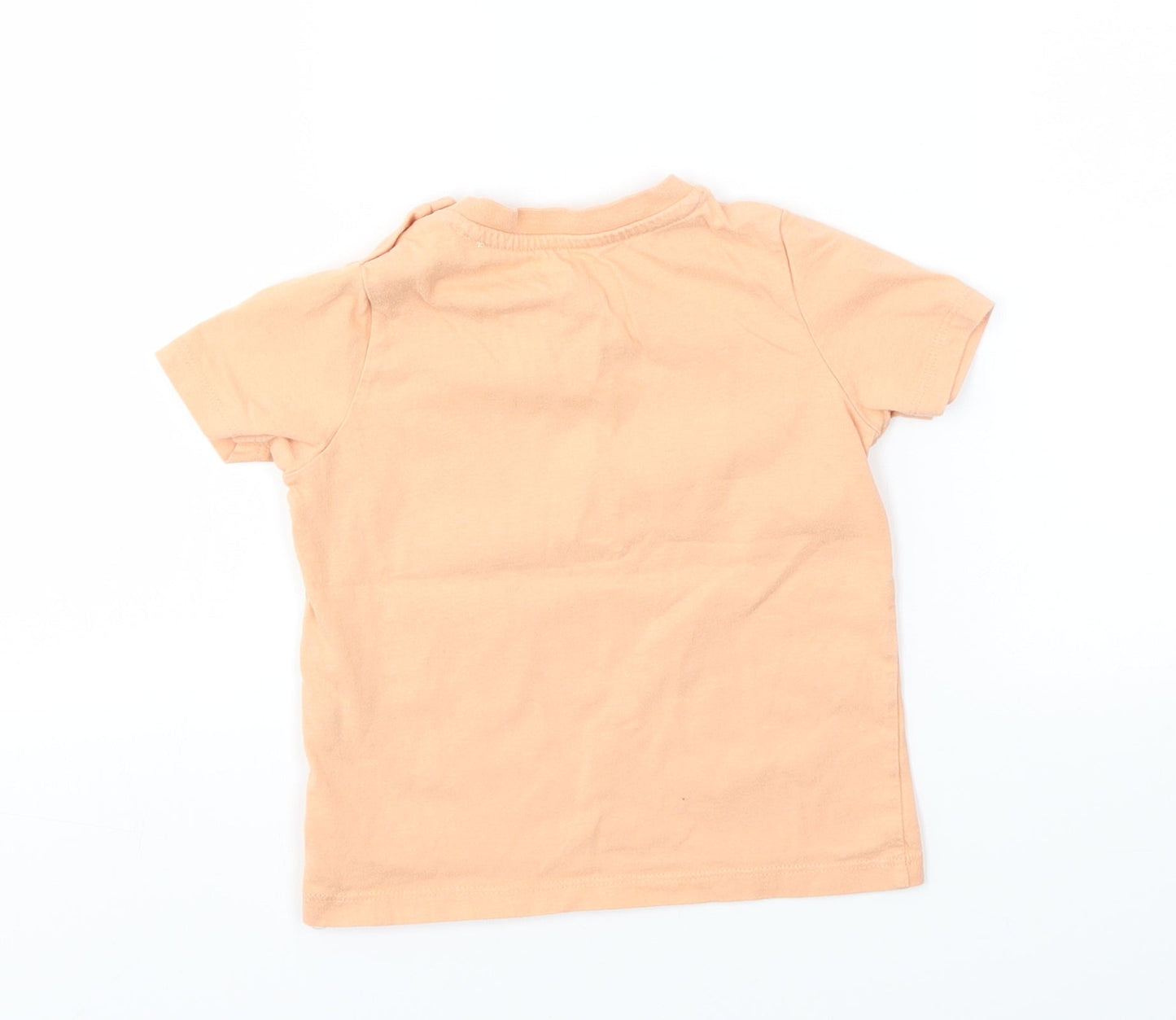 F&F Girls Orange   Basic T-Shirt Size 12-18 Months