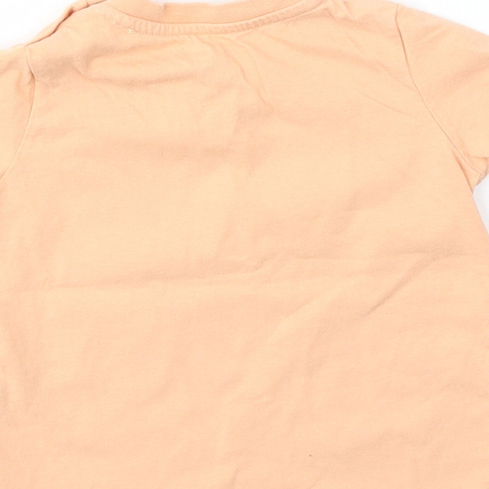 F&F Girls Orange   Basic T-Shirt Size 12-18 Months