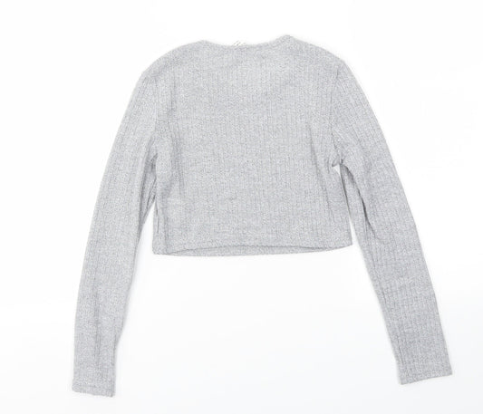 SheIn Girls Grey   Basic T-Shirt Size 10 Years