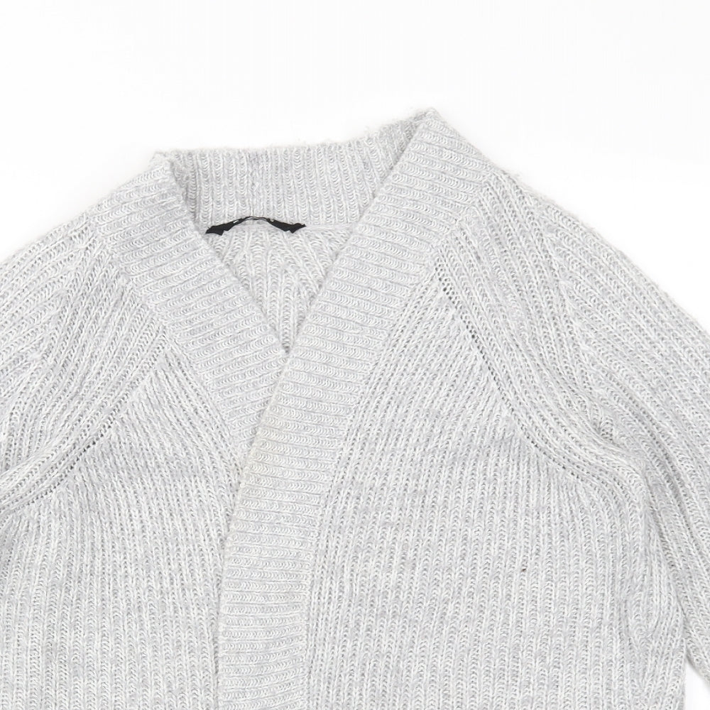 Select Womens Grey   Cardigan Jumper Size S