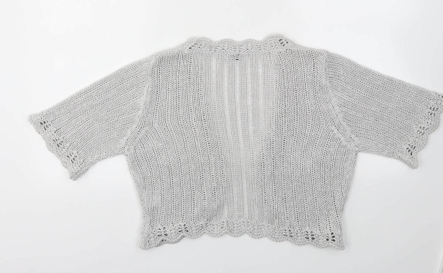 M&S Womens Grey   Cardigan Jumper Size L