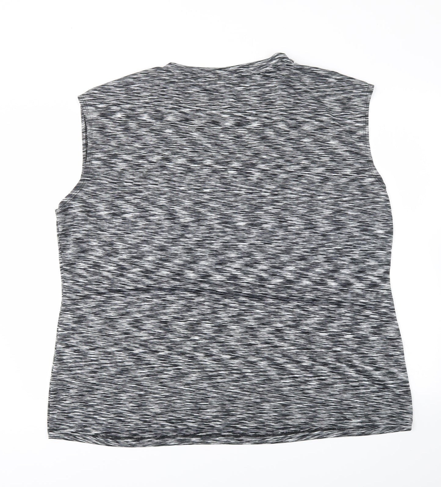 Preworn Womens Grey   Basic T-Shirt Size 2XL