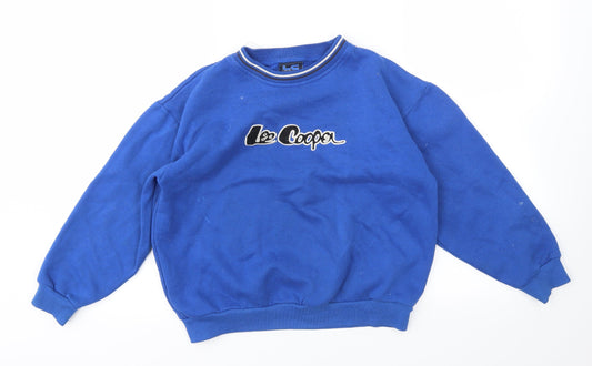 Lee Cooper Boys Blue   Pullover Jumper Size 10-11 Years
