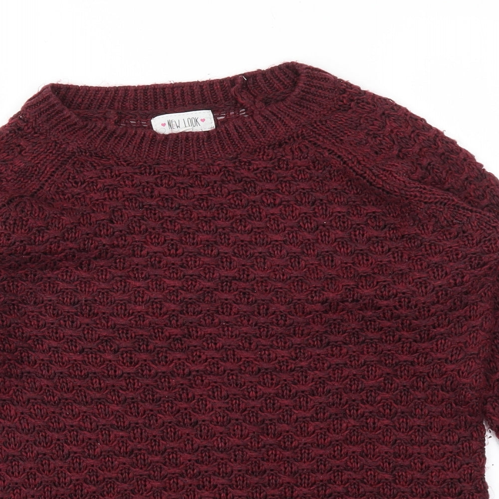 New Look Womens Red   Pullover Jumper Size S