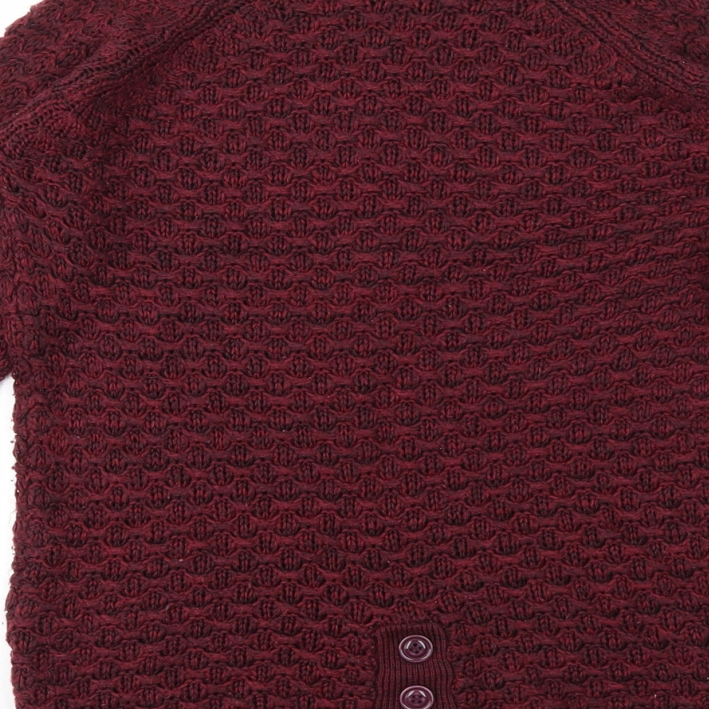 New Look Womens Red   Pullover Jumper Size S