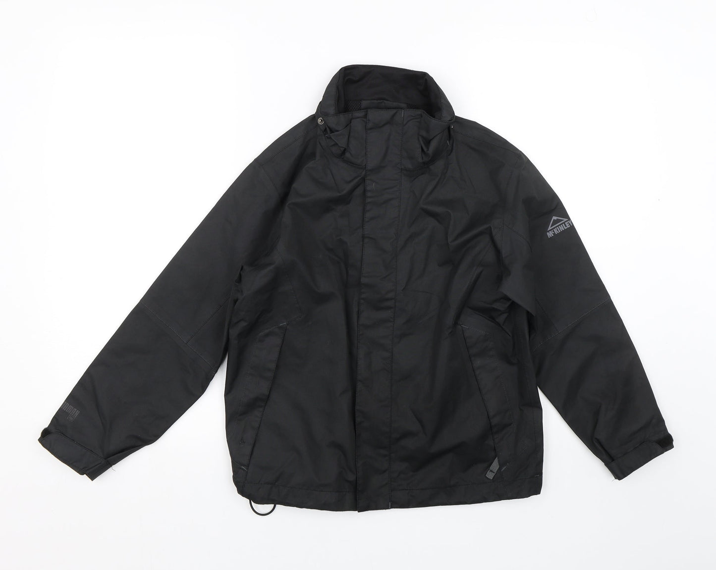 McKINLEY Boys Black   Rain Coat Coat Size 10 Years