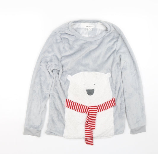 Love to lounge Womens Grey   Top Pyjama Top Size XS  - Polar Bear