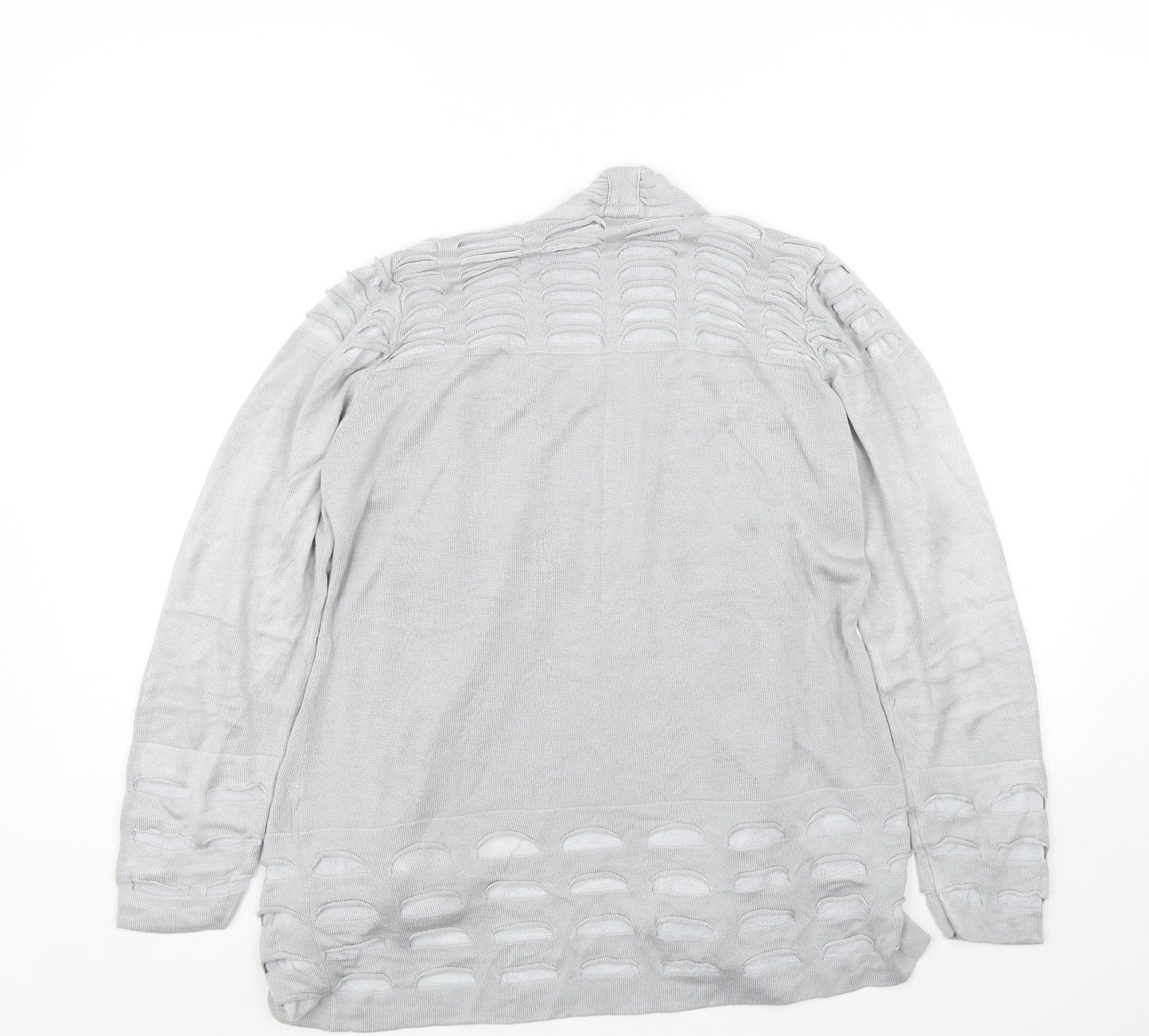 M&S Womens Grey   Cardigan Jumper Size 14