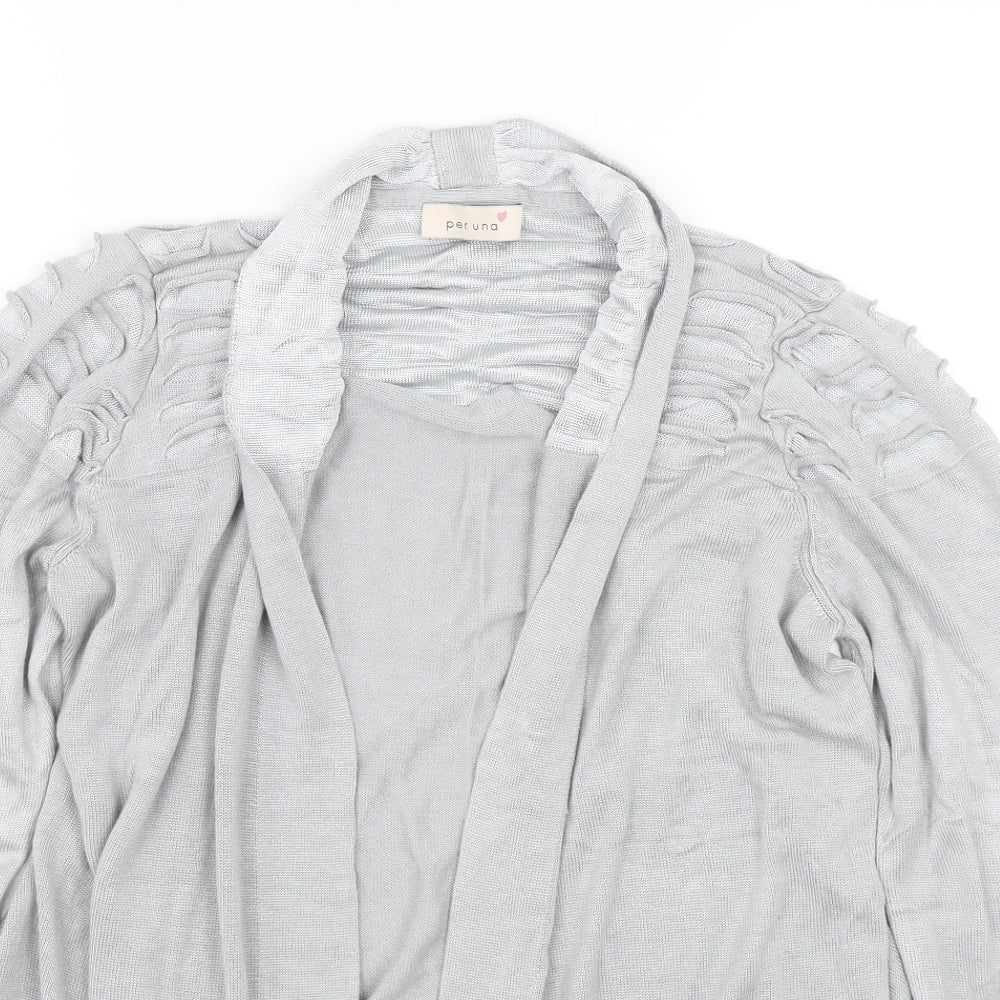 M&S Womens Grey   Cardigan Jumper Size 14