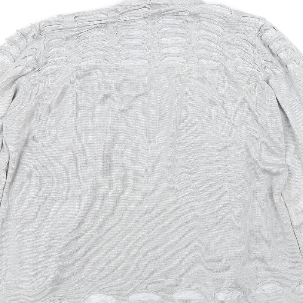 M&S Womens Grey   Cardigan Jumper Size 14