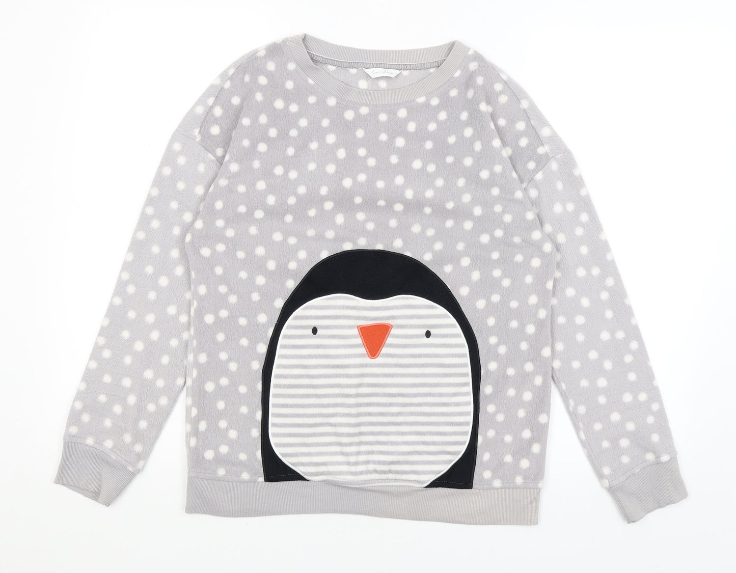 M&S Womens Grey Polka Dot  Pullover Jumper Size 8  - Penguin
