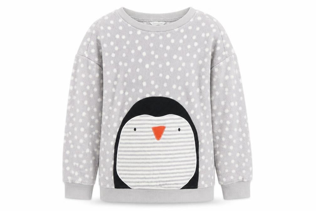 M&S Womens Grey Polka Dot  Pullover Jumper Size 8  - Penguin
