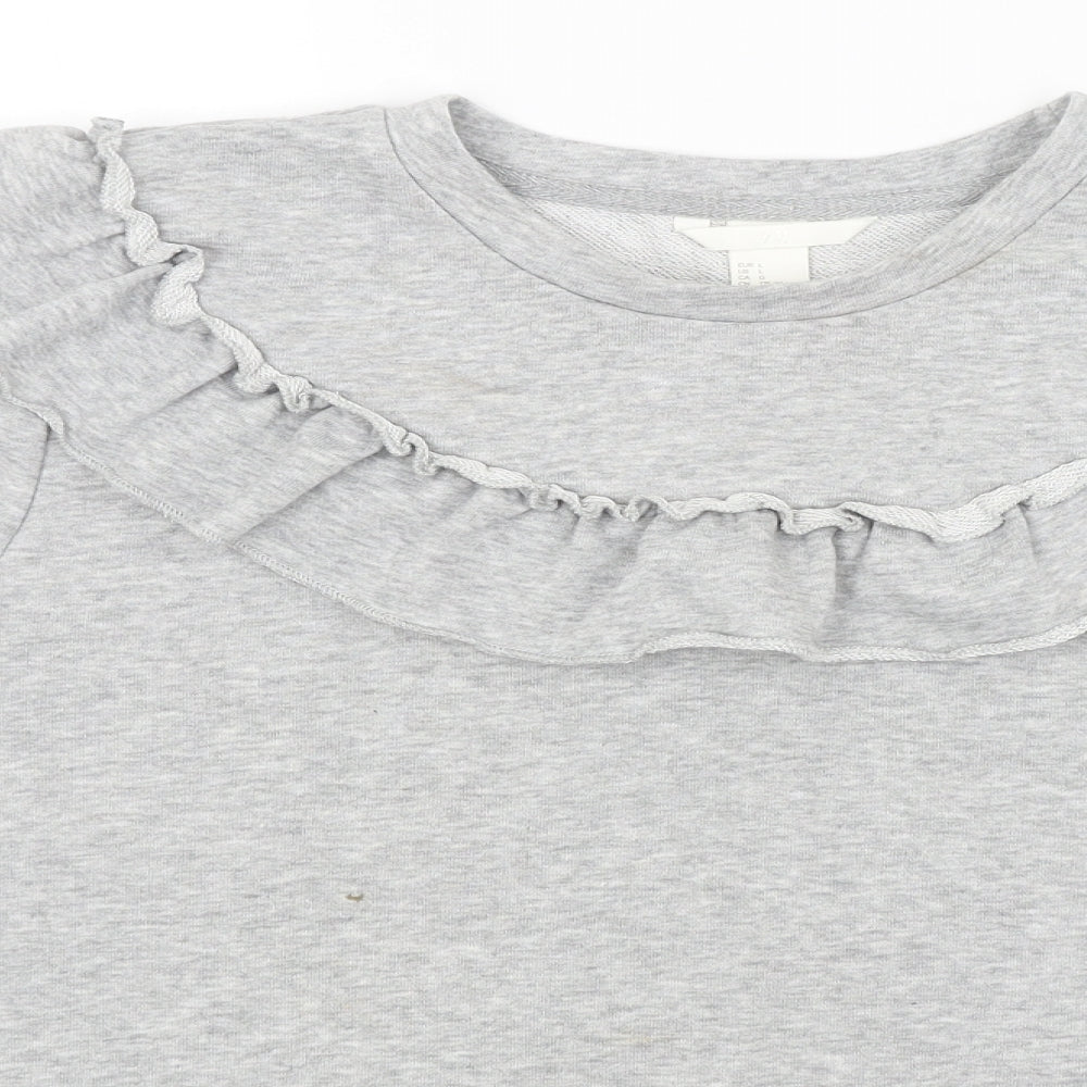 H&M Womens Grey   Pullover Jumper Size L