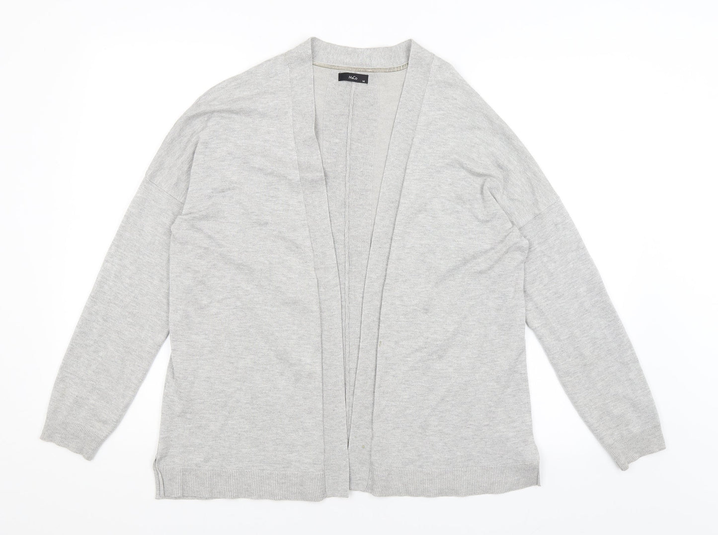 M&Co Womens Grey   Cardigan Jumper Size 14