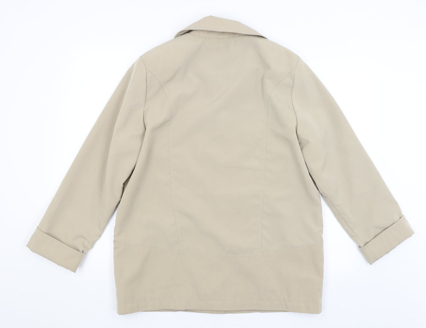 EWM Womens Beige   Overcoat Coat Size 12