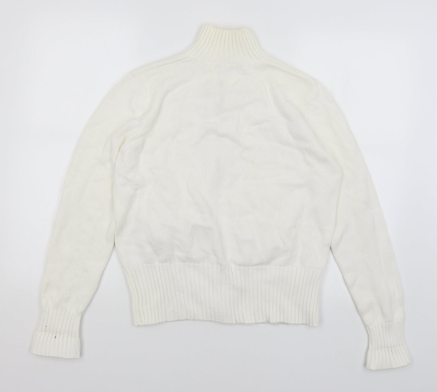 Papaya Womens White   Full Zip Jumper Size 16