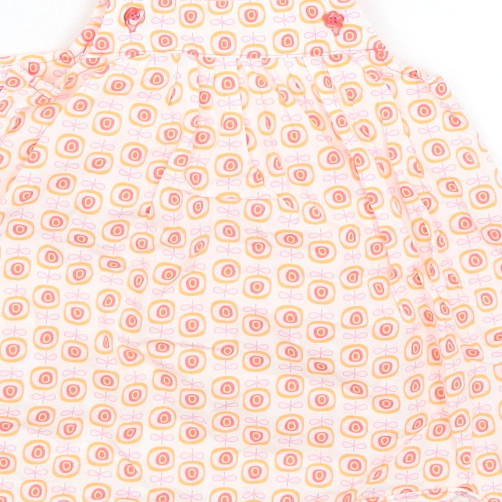 Mothercare Baby White Geometric  A-Line  Size 0-3 Months