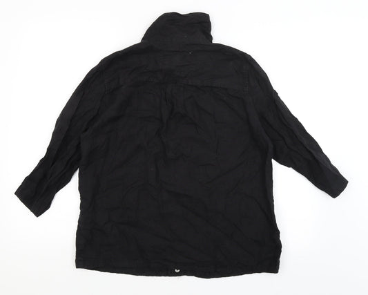 Weekend Womens Black   Basic Button-Up Size M